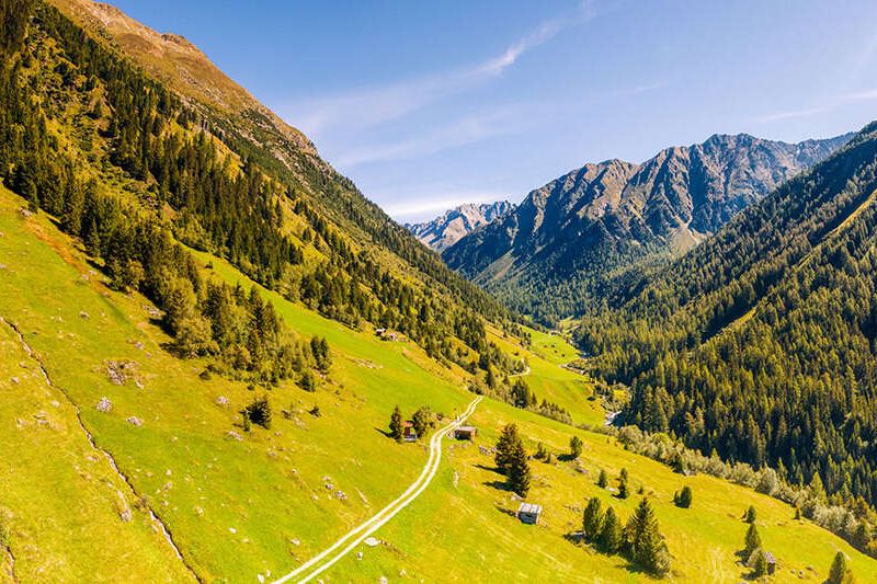 Bergmahderweg in Niederthai
